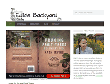 Tablet Screenshot of ediblebackyard.co.nz